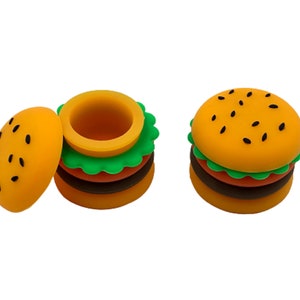 3x Silicone Container Hamburger 5 ml