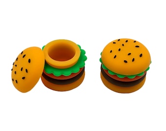 3x Silicone Container Hamburger 5 ml