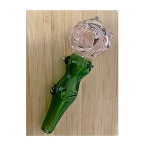 Rose Pipe Girly Pipe Pink Pipe Handmade Unique Girly Pink Pipe Glass Pipes 5&quot;
