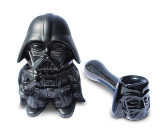 Darth Vader Pipe Bowl Star Wars Glass Pipe Hand Pipe Darth Vader Grinder