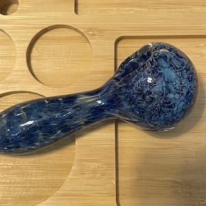 Pipa de vidrio Blue Galaxy Pipa de mano Pipa de vidrio Boro Pipas de cuenco
