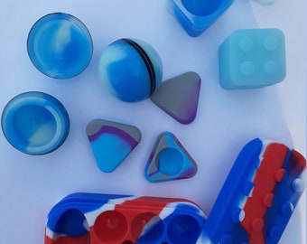 Silicone Containers 7x Random Color