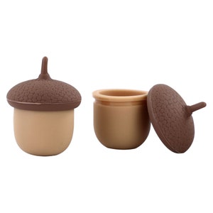 3x Silicone Puck Acorn Silicone Container 6 ml.