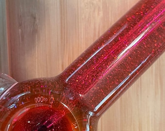 Pipe Freezable Pipe Hand Pipe Glass Pipes Glitter Pipe Gift Pipe Unique Pipe Gift