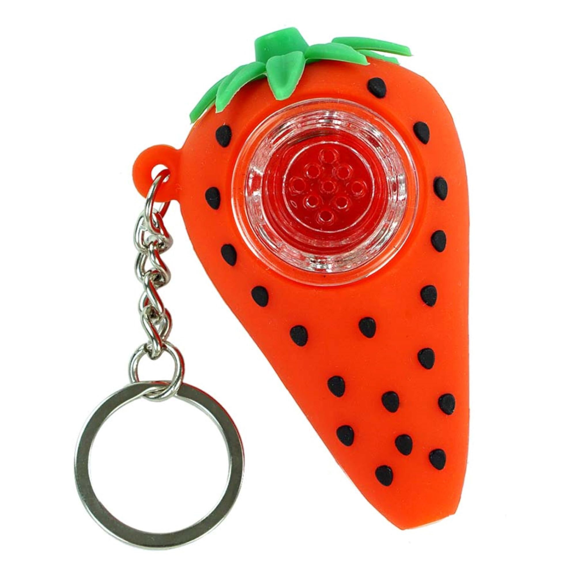Silicone Pipe Keychain Strawberry Silicone Pipe Pipes Unique Etsy
