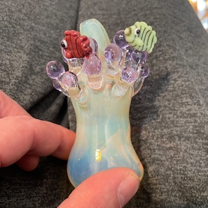 Glass Pipe Fish Pipe Ocean Pipe Coral Reef Fish Pipe Bowl Fish Coral Reef Pipe Unique Glass Pipes Bowl Pipe Bowl Pipe Glass Pipe