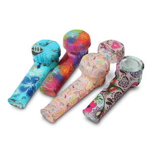 Silicone Pipe For Tobacco Silicone Bowl Pipe GLOW IN DARK