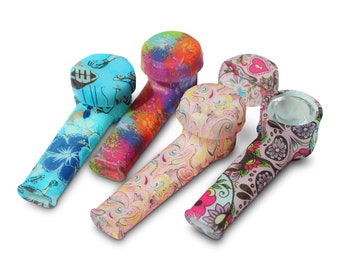 Silicone Pipe For Tobacco Silicone Bowl Pipe GLOW IN DARK