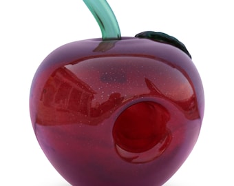 Glass Apple Pipe Unique Glass Pipe Handmade Glass Pipes Apple