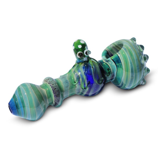 Pipe Octopus Bowl Pipe Hand Pipe Glass Pipe Unique Handmade Pipe Bowl Pipes Squid Pipe Gift