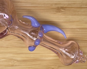 Cachimbo de Vidro Feminino, Cachimbo de Vidro Rosa, Cachimbo de Mão, Cachimbo Feminino, Cachimbo com Tigela, Presente para Meninas, Cachimbo Feminino Rosa