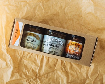 Organic Mustard Gift Pack - Hot Fellows Collection - 3x Mixed Mustards