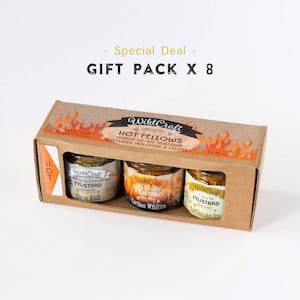 Hot Fellows 8x Gift Packs - Organic Mustard Collection - Special Deal