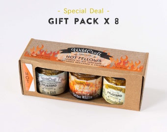 Hot Fellows 8x Gift Packs - Organic Mustard Collection - Special Deal