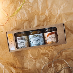 Organic Mustard Gift Pack - Mellow Yellow Collection - 3x Mixed Mustards