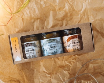 Organic Mustard Gift Pack - Mellow Yellow Collection - 3x Mixed Mustards