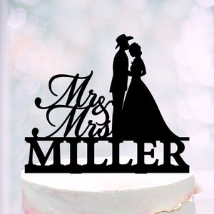 Cowboy wedding cake topper, Country topper per matrimonio, topper coppia occidentale, decorazione torta Cowboy e sposa, Topper per matrimonio Country