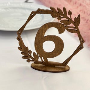 Wooden Table Number for Wedding Party Decor, Wedding Table Numbers Set ...