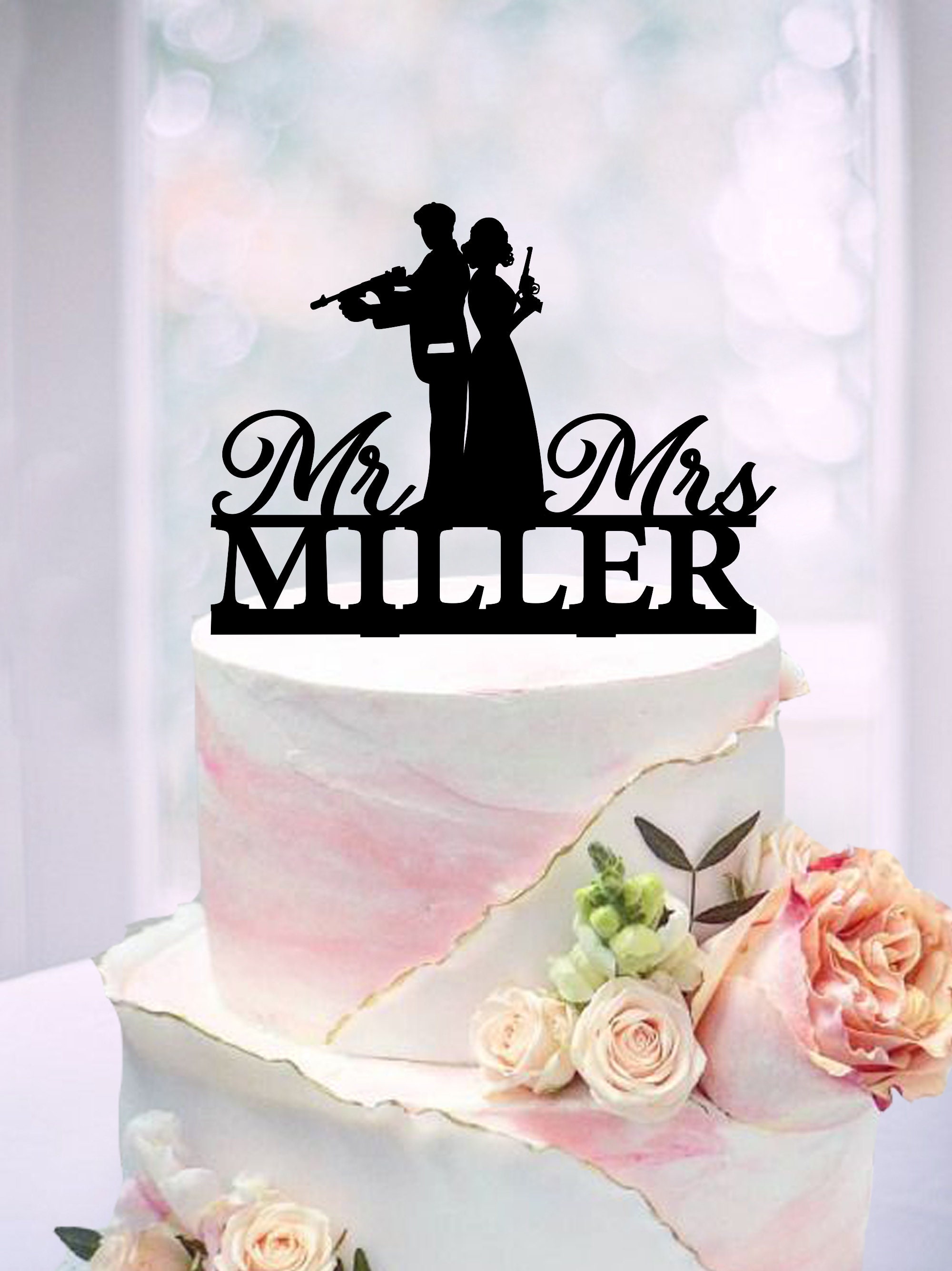 Gatsby Cake Topper, Gun Wedding Cake Toppers, Custom Gangsters Wedding  Topper, Personalized Mafia Wedding Topper, Bonnie and Clyde Topper - Etsy, image size:2000x2669