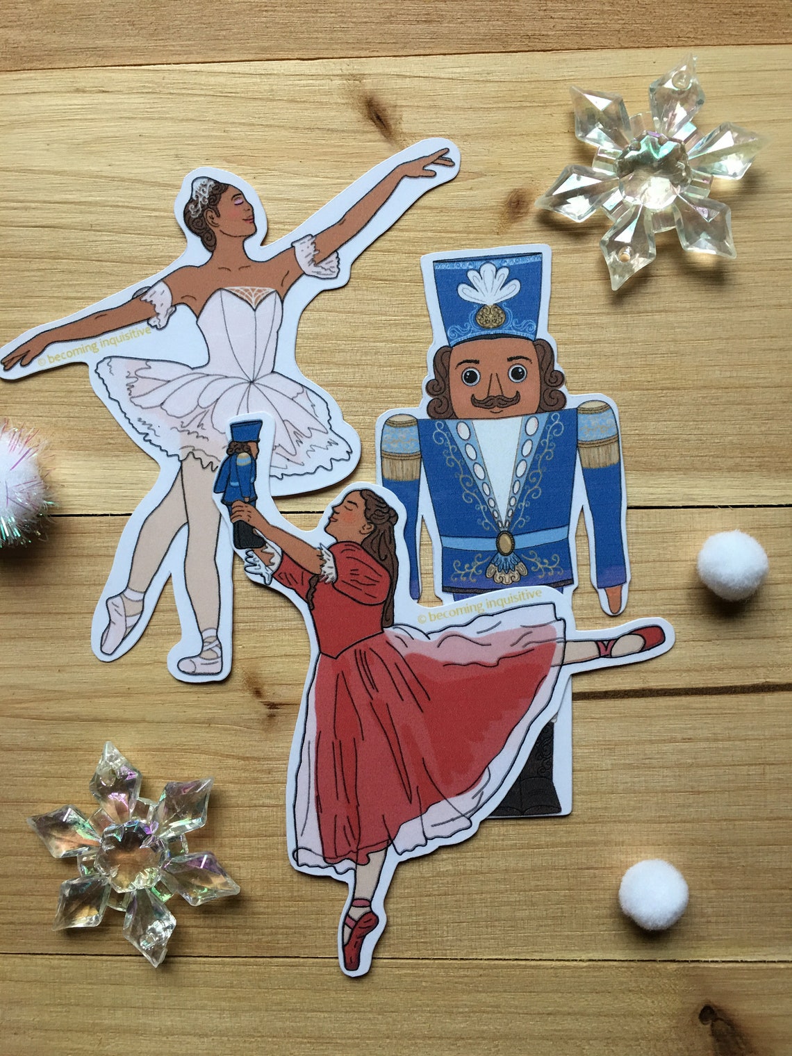 Nutcracker Clara & Sugar Plum Fairy Sticker Set Ballet/ Etsy