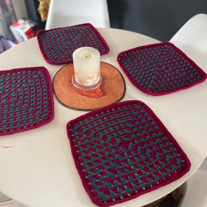 Crochet placemats. Table placemats. Table decor