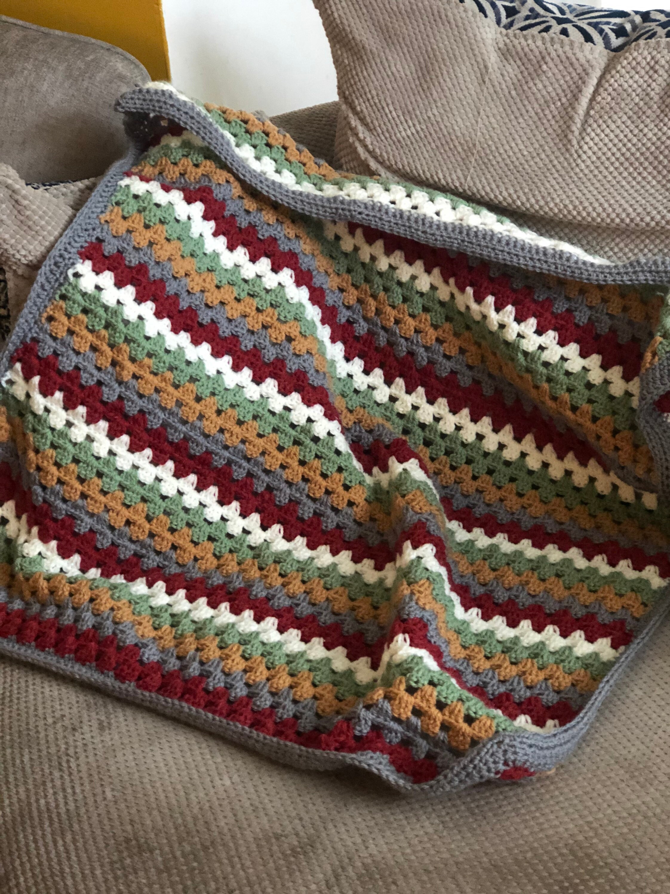 Crochet Babys Blanket Knitted Blanket Cellular Blanket Etsy UK