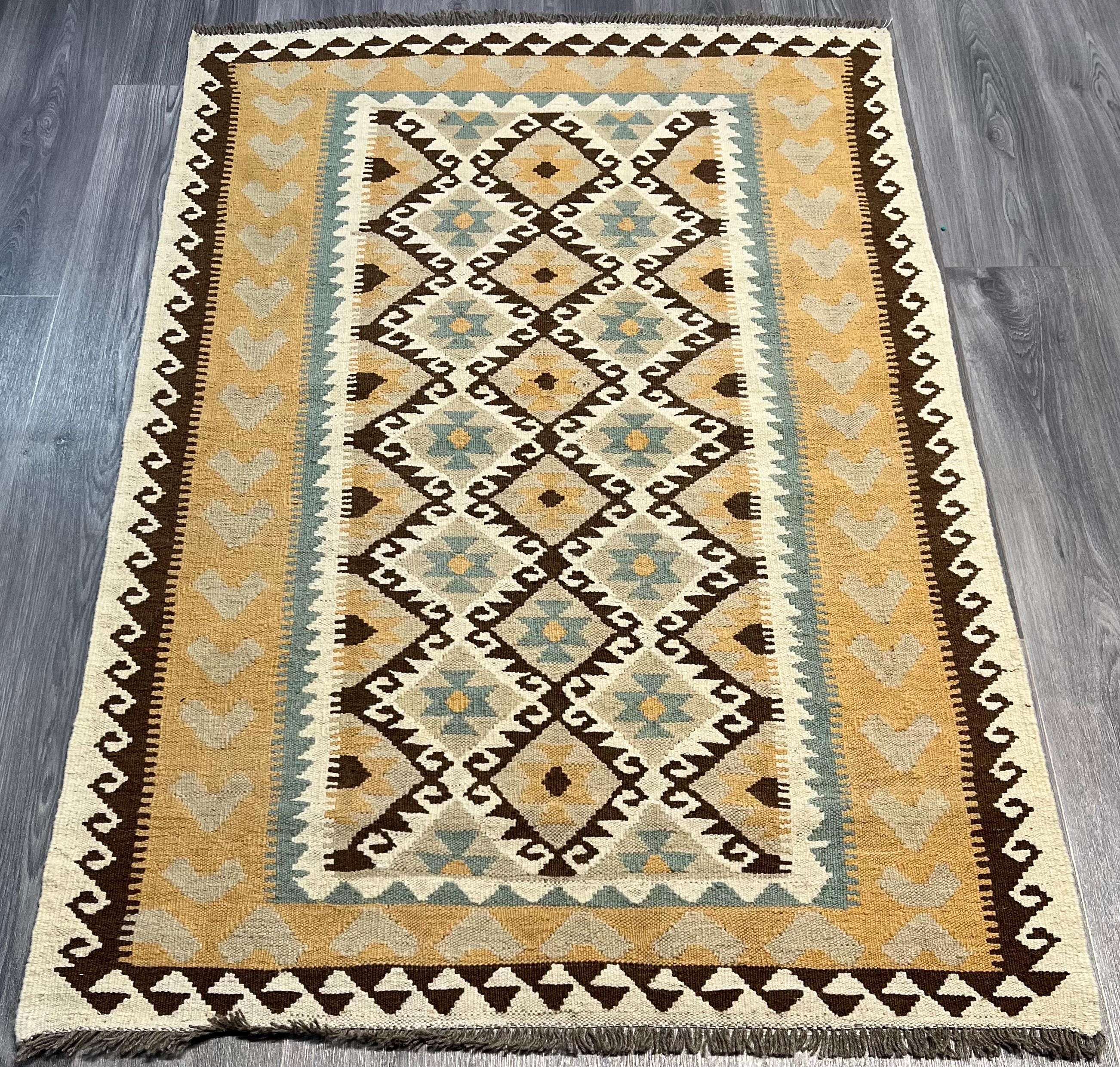 Afghan Hodrang Kilim ※専用ページ Handmade Kilim Area Rug Wool Natural Colours Afghan Turkish Nomad