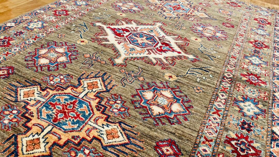 Handmade Area Rug wool natural colours Afghan Hand knotted Etsy