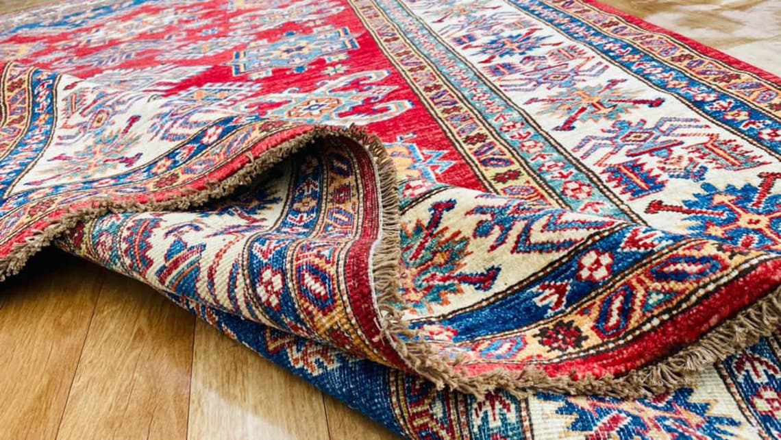 Handmade Area Rug Wool Natural Colours Afghan Hand Knotted Etsy UK