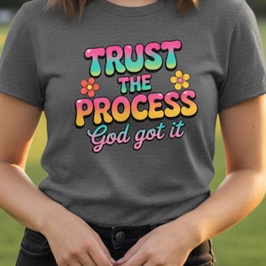 Faith PNG: Trust the Process Christian Sublimation Design (Digital Download)