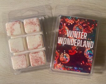 Winter Wonderland Clamshell Wax Melt | Fraser Fir Scented Wax Melts | Christmas Wax Melts | Holiday Wax Melt