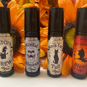 Autumn Scented Perfume Roller ball fragrance - 10 ml. Halloween & Fall Scents