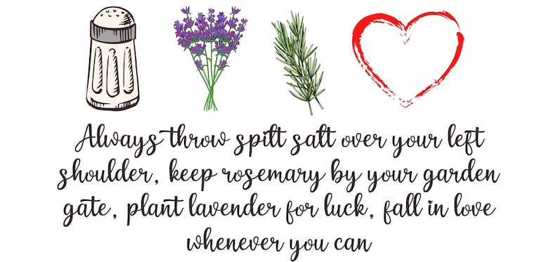 Practical Magic Svg, Salt Rosemary Lavender Love Svg, Sally Quote Svg ...
