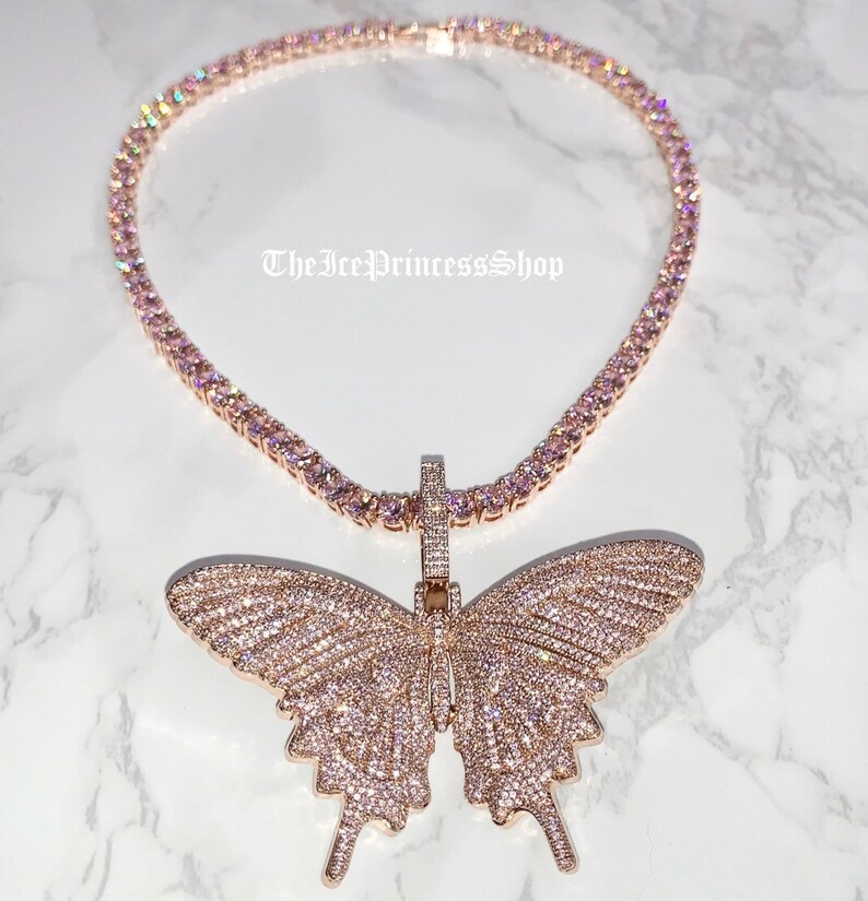 Luxe butterfly tennis chain Clearance