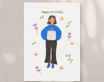 happy birthday | cards for friends | aesthetic | stationery