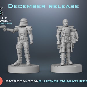 Blue Wolf Miniatures: Galactic Marine Commanders