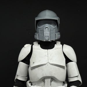 ARF Realistic Clone Trooper Helmet - 1/6 Scale Helmet for 12in Custom Action Figures