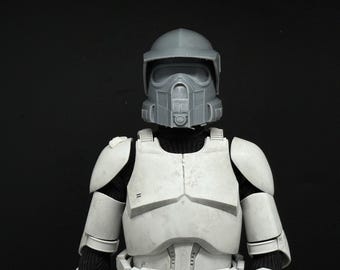 ARF Realistic Clone Trooper Helmet - 1/6 Scale Helmet for 12in Custom Action Figures