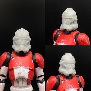 Casque Clone Trooper 1:12 Phase 2 pour Black Series 6 pouces