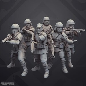Authority Elite Assault Infantry Miniature 35mm Legion 40mm Shatterpoint - Skullforge Studios