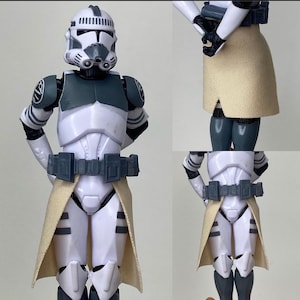 Commandant Bly Kama personnalisé à l'échelle 1:12 pour clone Trooper série noire 6 pouces