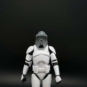 ARF v2 Clone Trooper hjälm i skala 1/12 för anpassad Black Series 15 cm