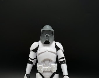 ARF v2 Clone Trooper-helm op schaal 1/12 voor Custom Black Series 6 inch