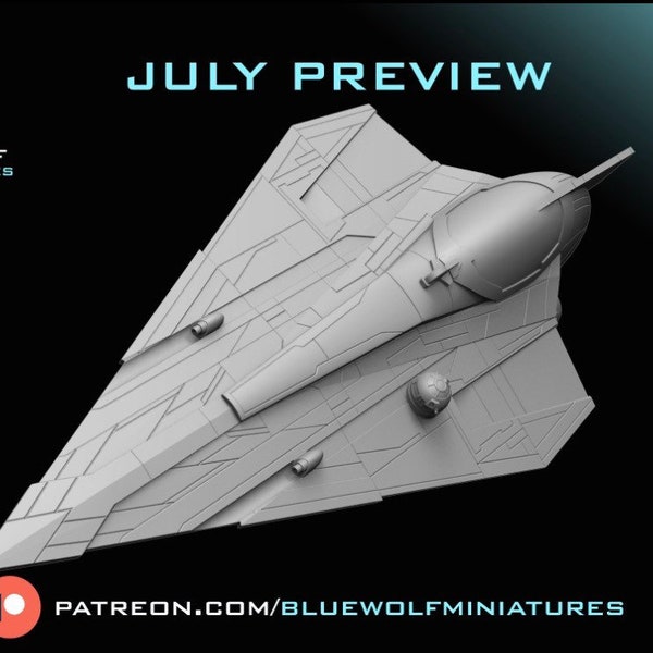 Blue Wolf Miniatures: Delta 7 Starfighter