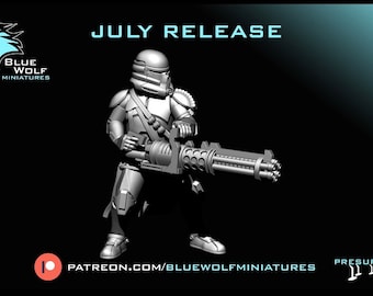 Blue Wolf Miniatures: Airborne Heavy Clone Troopers