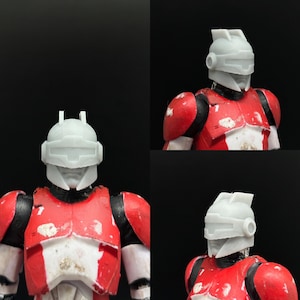 1:12 Mandalorian Police Captain Helmet for Black Series 6inch