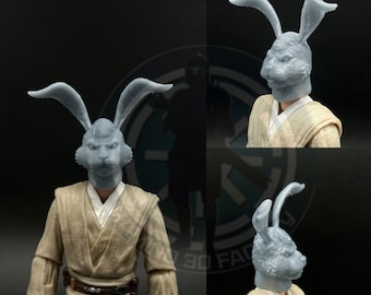 Scultura della testa Jaxxon in scala 1:12 personalizzata per la serie Black