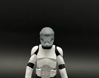 Casco de soldado clon comando 1/18 para la serie personalizada Black Series de 3,75 pulgadas.