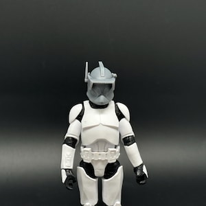 Fas 1 Commander Cody Clone Trooper hjälm i skala 1/18 för anpassad Black Series 3,75 tum