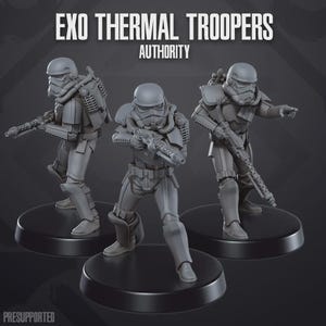 Authority Exo Thermal Troopers Miniature 35mm Legion 40mm Shatterpoint - Skullforge Studios